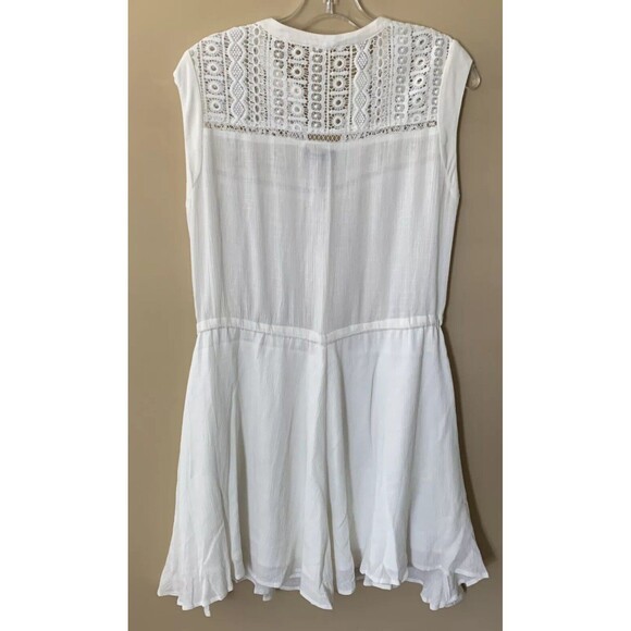 NWT Heartloom Ivory Chiffon Dress Size Small Women’s Lined Drawstring Waist B2 - Picture 2 of 7